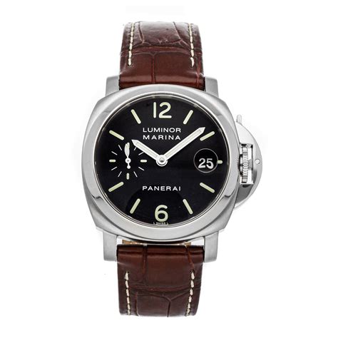 pre owned panerai luminor marina acciaio pam 48|Pre.